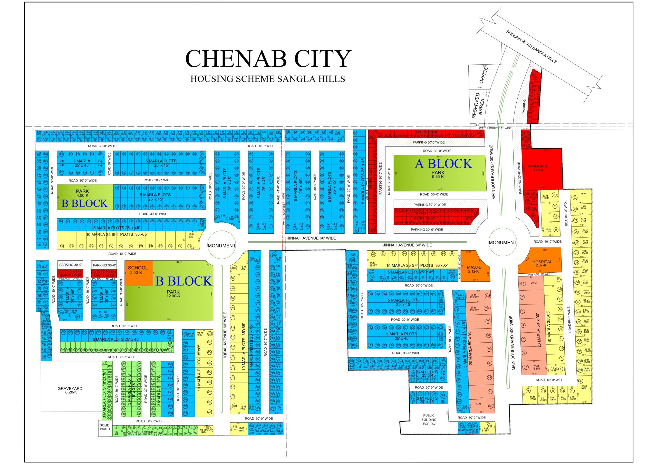 Chenab Citi Map
